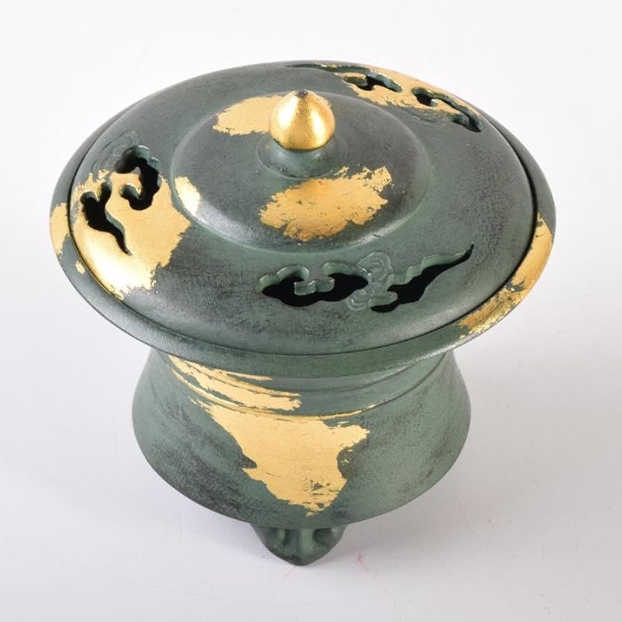 平安　秦蔵六造　塗金銅　塗金銅香炉　「瑞雲」　M　7105 Amazon｜平安 秦蔵六造 塗金銅 塗金銅香炉 「瑞雲」 M 7105